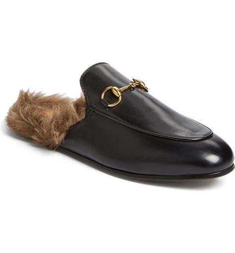 gucci mule sneaker|princetown genuine shearling loafer mule.